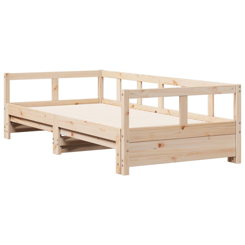 Daybed without Mattress 90x200 cm Solid Wood Pine